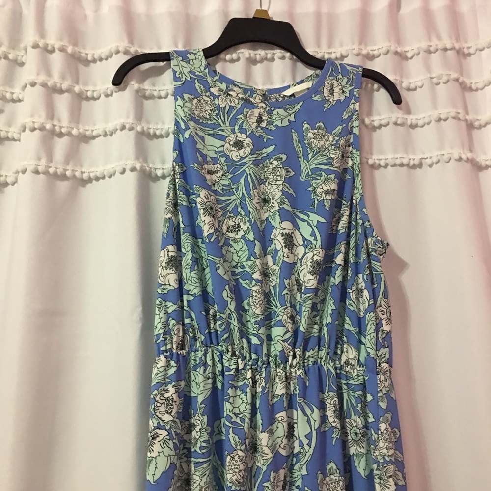 H&M Blue Floral Maxi Dress